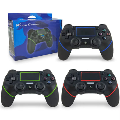 Wireless Bluetooth Gamepad for Ps4 Playstation 4 Joystick Gamepad with Double Shock 6-Axis Gyro Rubberized Handle