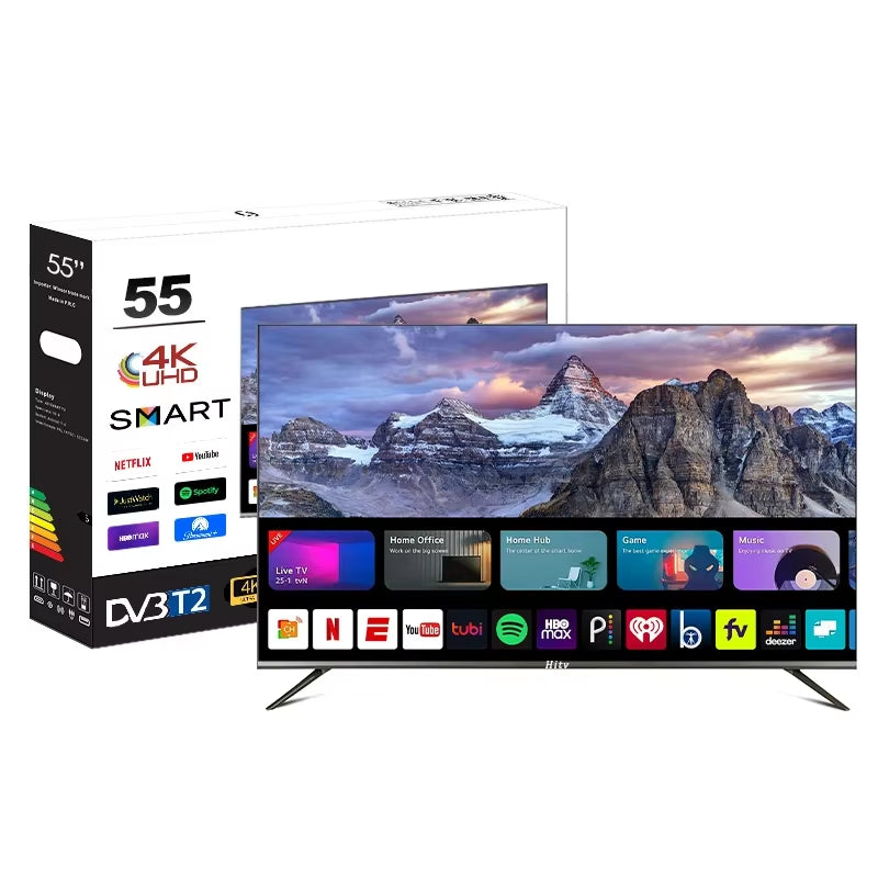 TV 55Inch Ultra HD 4K LED TV Borderless 55 Inch Smart TV Television