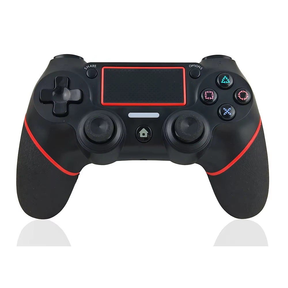 Wireless Bluetooth Gamepad for Ps4 Playstation 4 Joystick Gamepad with Double Shock 6-Axis Gyro Rubberized Handle