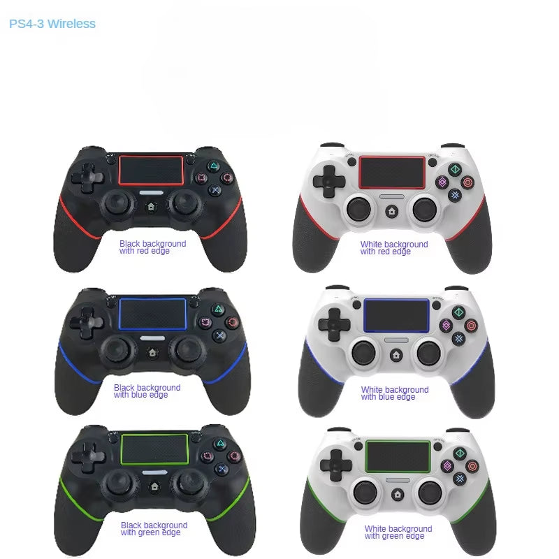 Wireless Bluetooth Gamepad for Ps4 Playstation 4 Joystick Gamepad with Double Shock 6-Axis Gyro Rubberized Handle