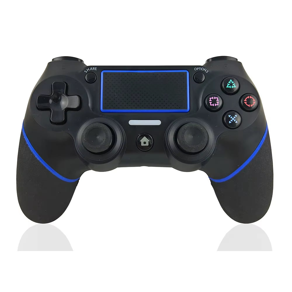 Wireless Bluetooth Gamepad for Ps4 Playstation 4 Joystick Gamepad with Double Shock 6-Axis Gyro Rubberized Handle